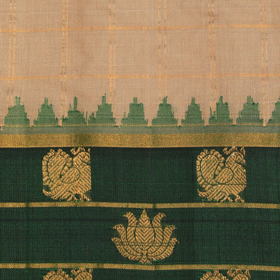 Gadwal Cotton Silk Classy Beige Saree