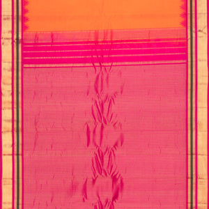Gadwal Cotton Silk Mustard Saree