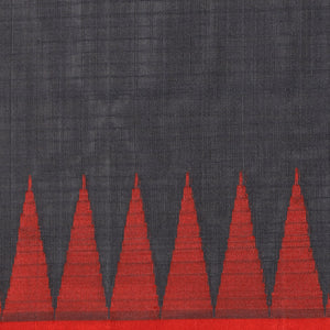 Gadwal Cotton Silk Grey Saree