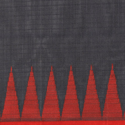 Gadwal Cotton Silk Grey Saree