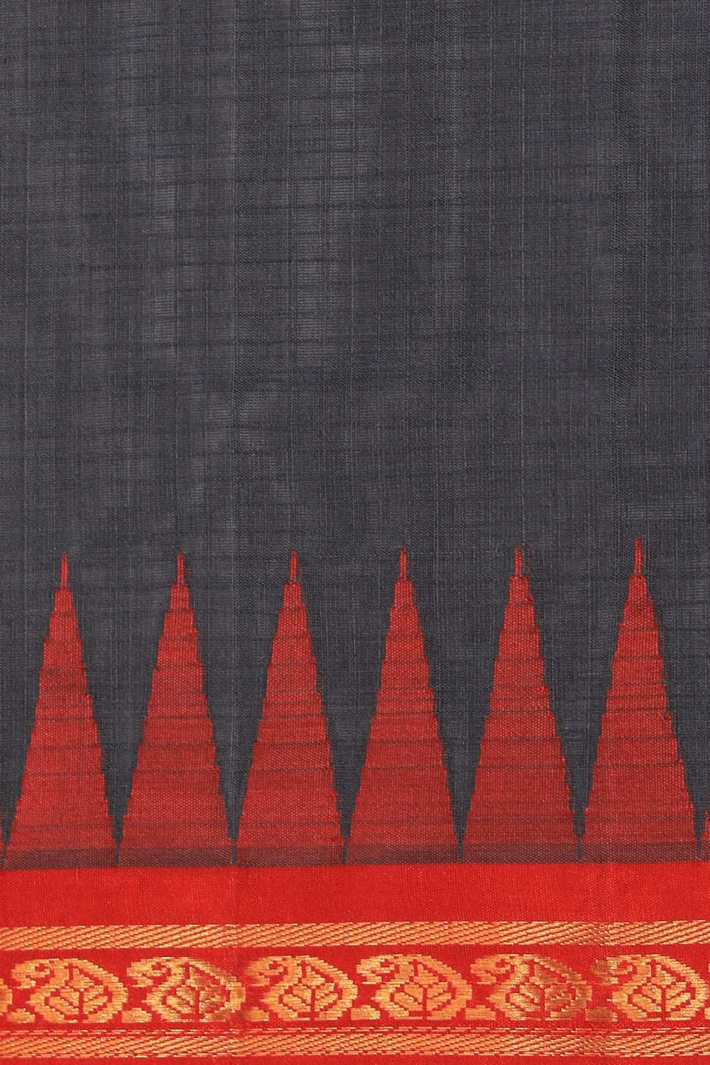 Gadwal Cotton Silk Grey Saree