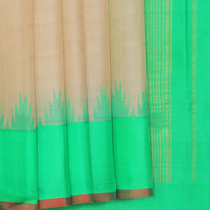 Gadwal Cotton Silk Beige Saree