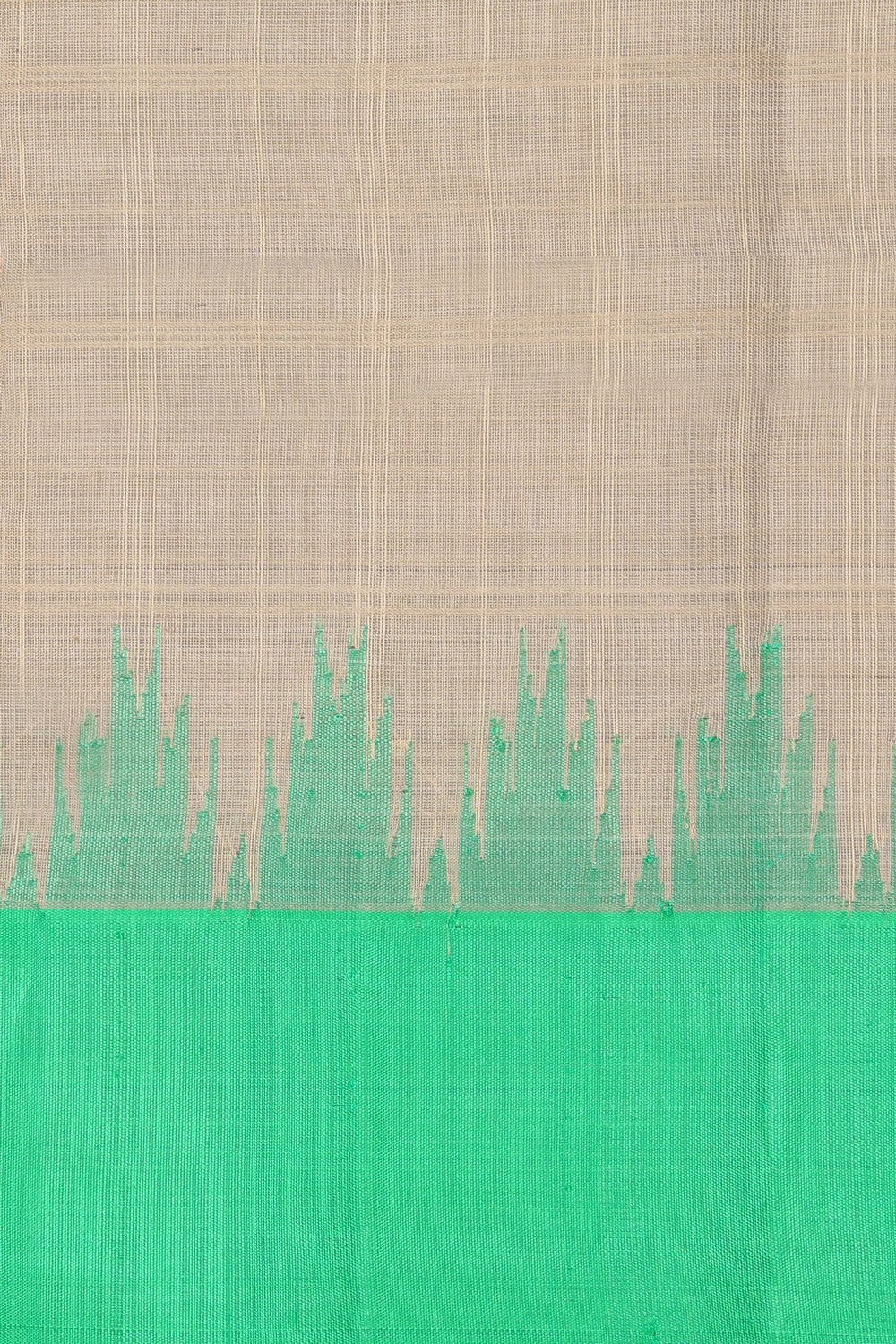 Gadwal Cotton Silk Beige Saree