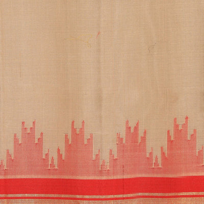 Gadwal Cotton Silk Classy Beige Saree