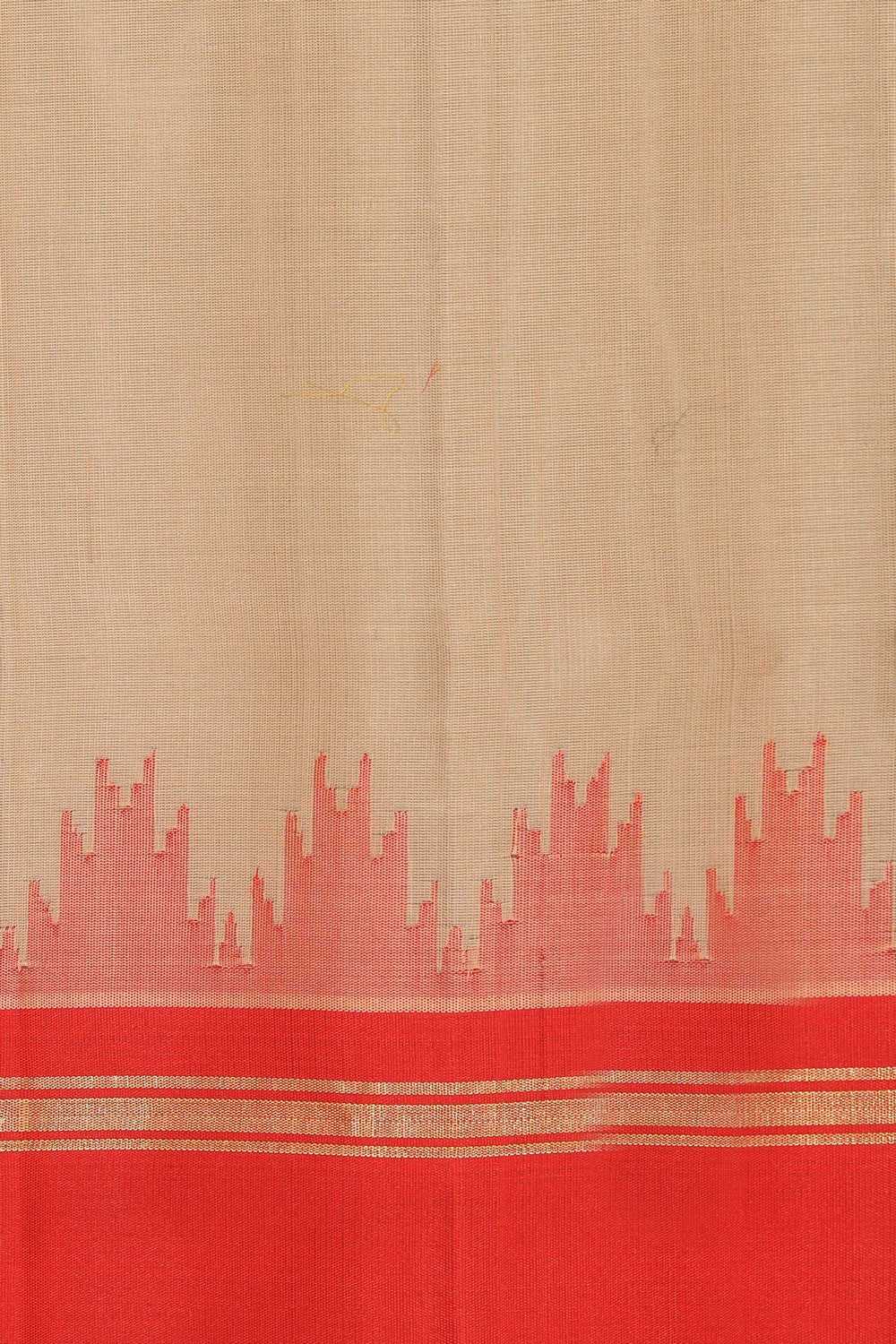 Gadwal Cotton Silk Classy Beige Saree