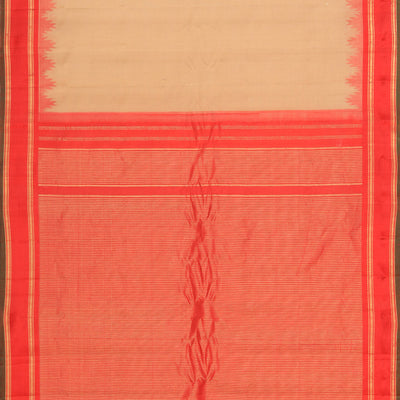 Gadwal Cotton Silk Classy Beige Saree