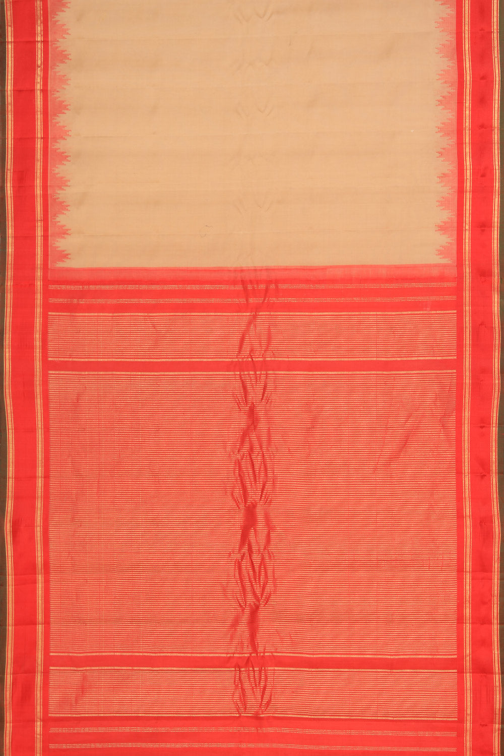 Gadwal Cotton Silk Classy Beige Saree