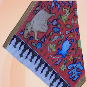 Kalamkari Printed Dupatta
