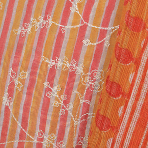 Cotton Silk Unstitched Suit With Dupatta (3 Pcs Set)