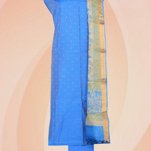 Cotton Silk Unstitched Suit With Dupatta (3 Pcs Set)