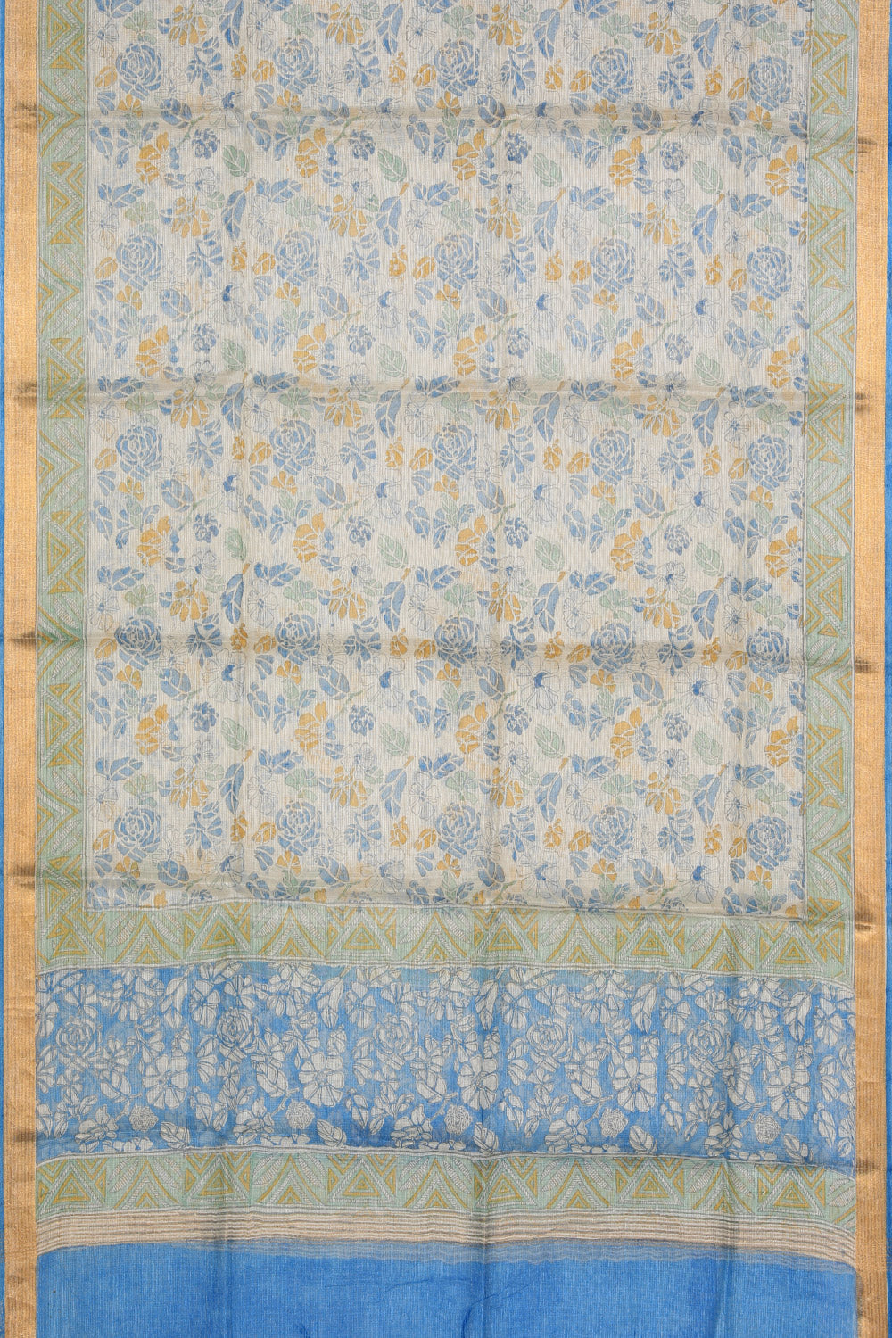 Cotton Silk Unstitched Suit With Dupatta (3 Pcs Set)