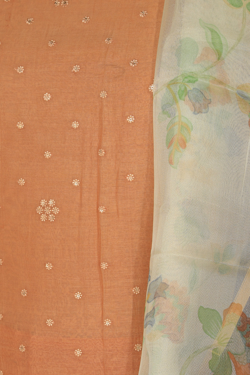 Cotton Silk Unstitched Suit With Dupatta (3 Pcs Set)