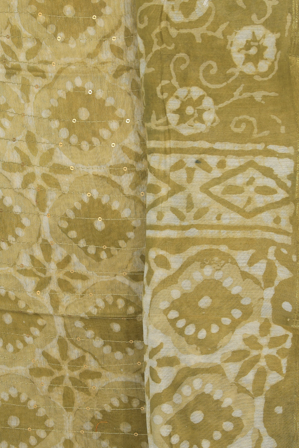 Cotton Silk Unstitched Suit With Dupatta (3 Pcs Set)