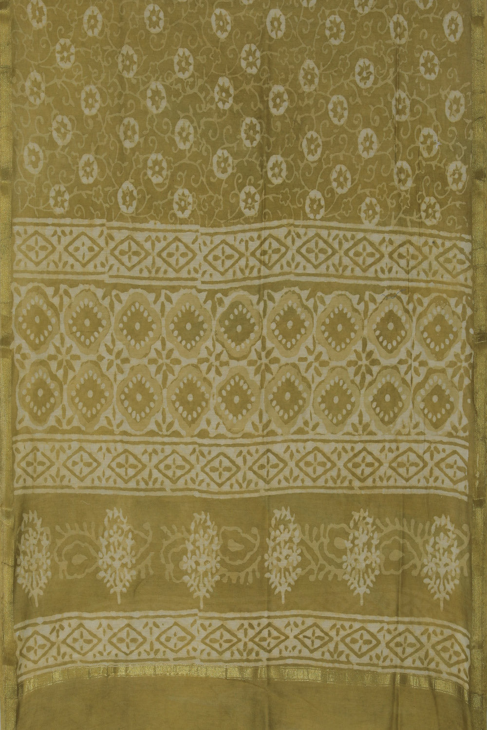 Cotton Silk Unstitched Suit With Dupatta (3 Pcs Set)
