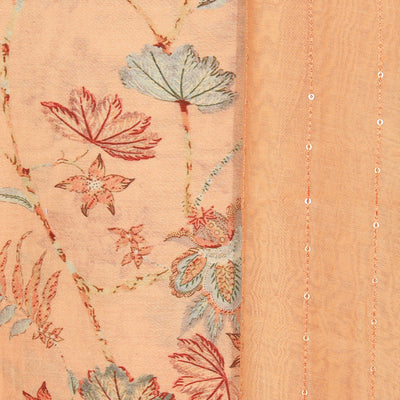 Cotton Silk Unstitched Suit With Dupatta (3 Pcs Set)