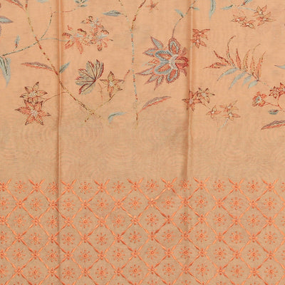 Cotton Silk Unstitched Suit With Dupatta (3 Pcs Set)