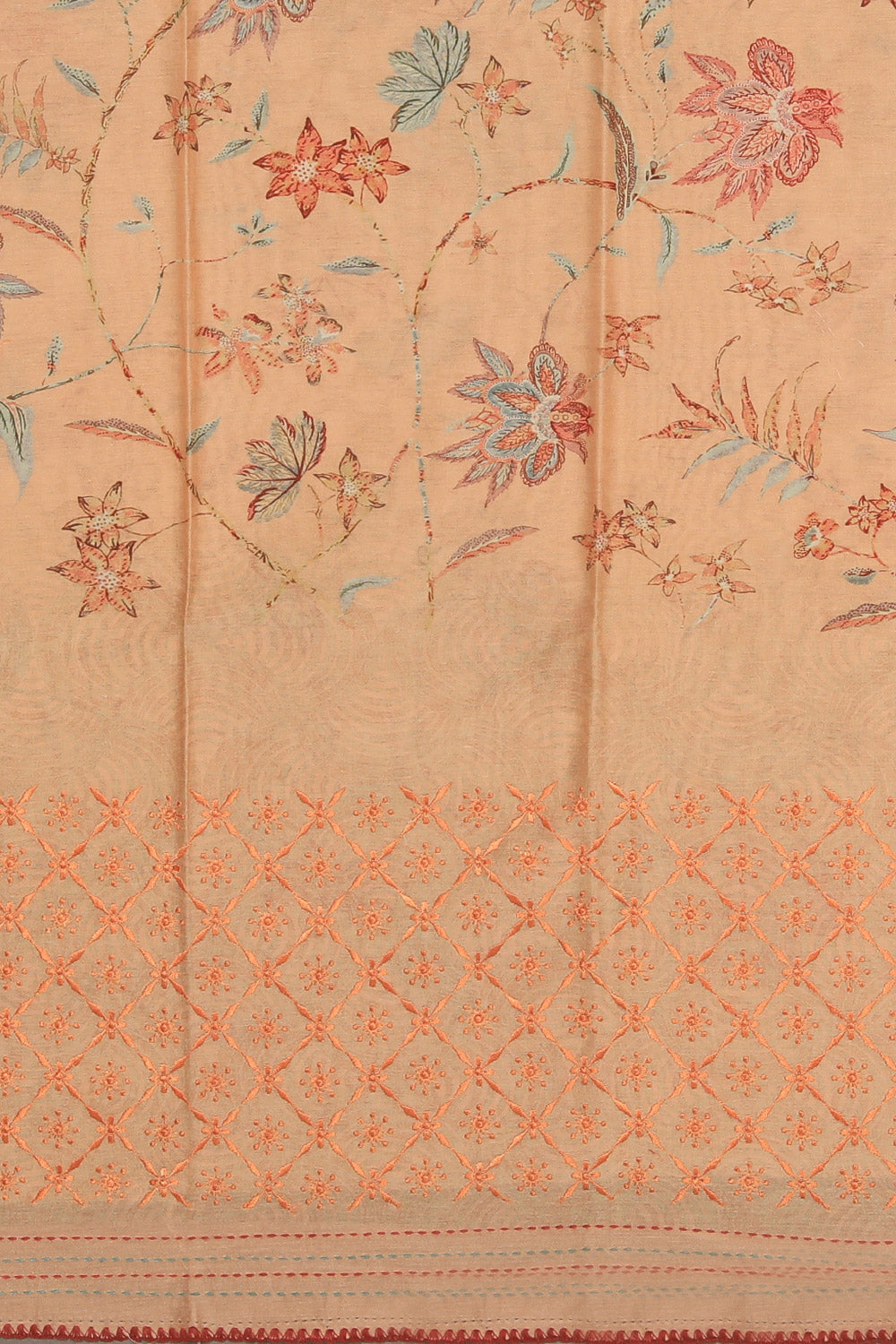Cotton Silk Unstitched Suit With Dupatta (3 Pcs Set)