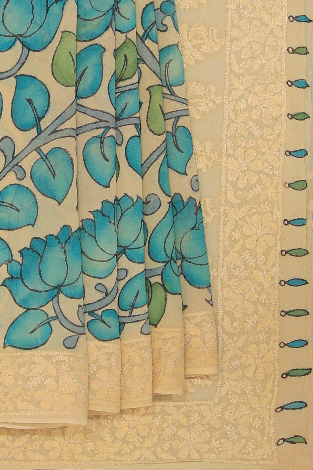 Georgette Kalamkari Saree