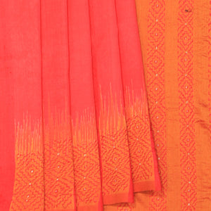 Dupion Silk Kantha Stitch Saree