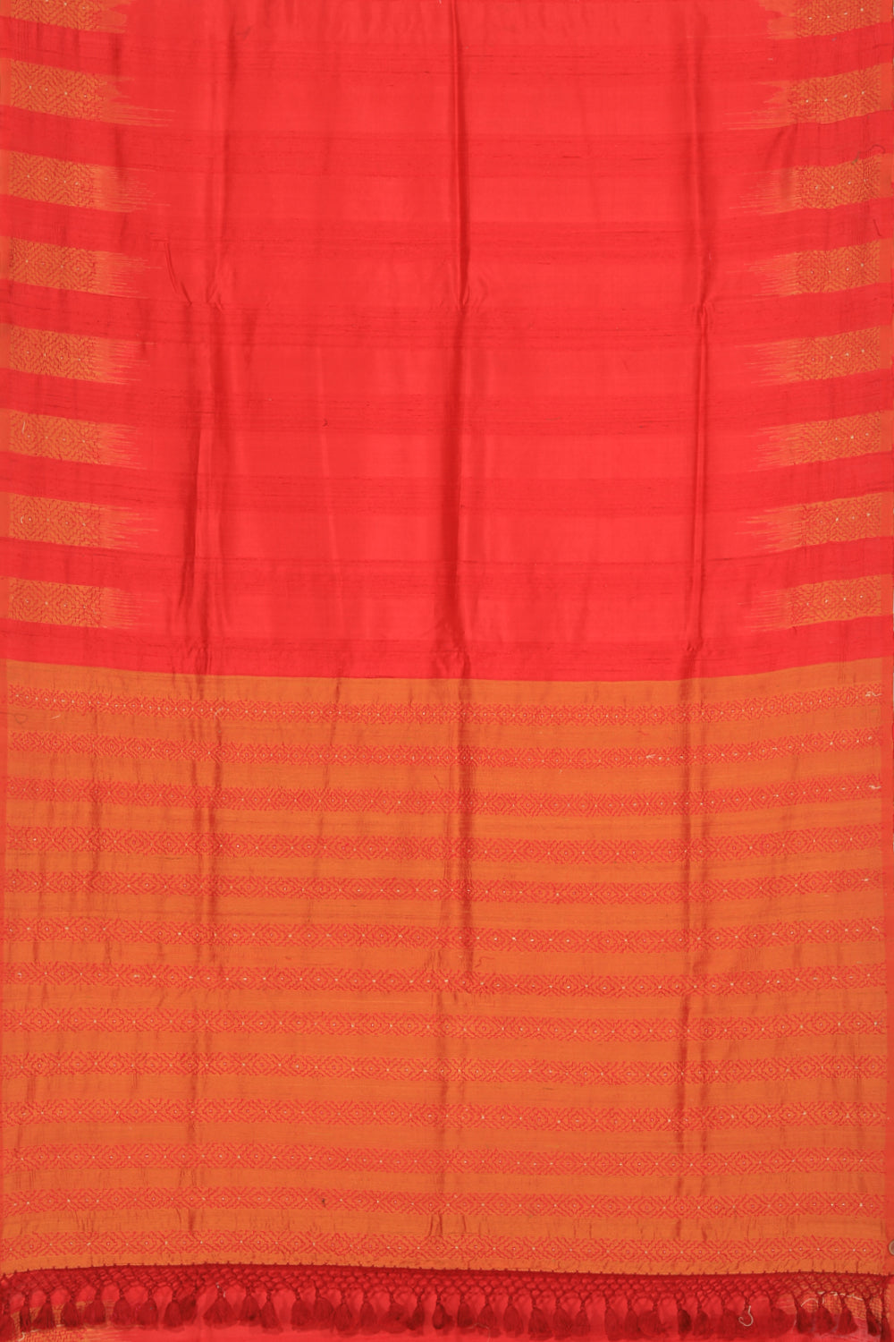 Dupion Silk Kantha Stitch Saree