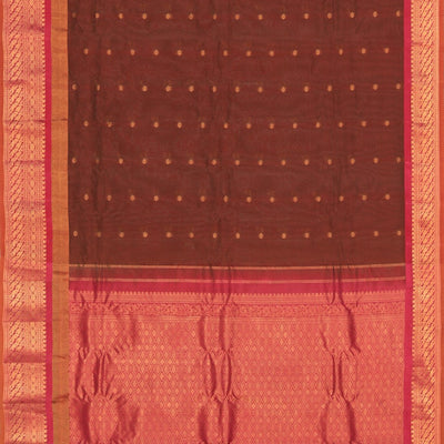 Gadwal Cotton Silk Leaf Green Saree