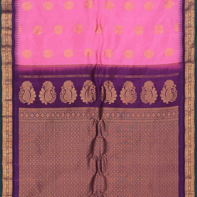 Gadwal Silk Lotus Pink Saree