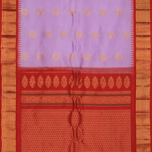 Gadwal Silk Lavender Purple Saree
