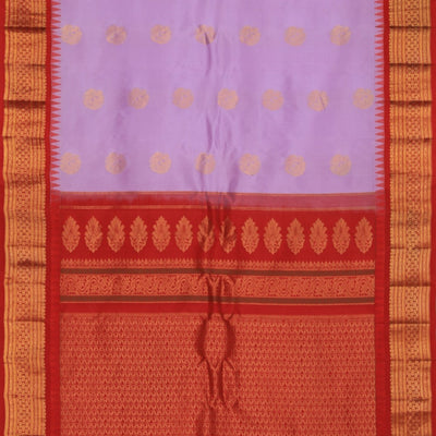 Gadwal Silk Lavender Purple Saree