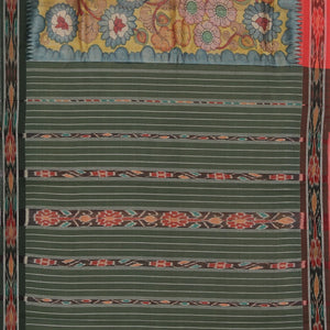 Kalamkari Hand-Painted Tussar Silk Saree