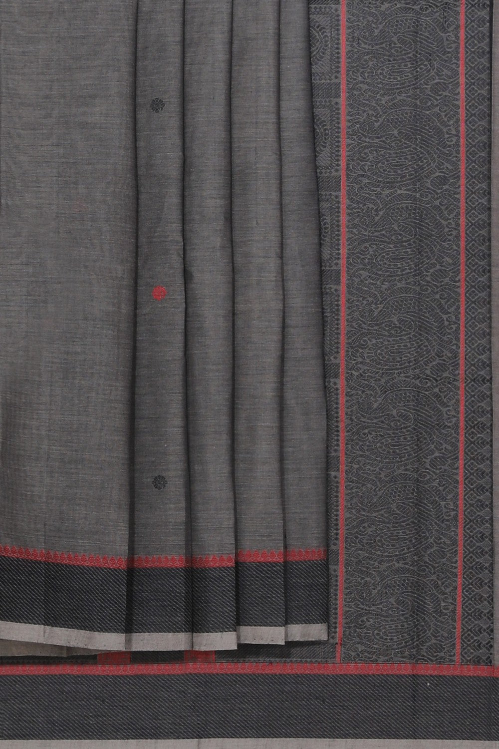 Kanchi Cotton Grey Saree