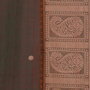 Kanchi Cotton Green Saree