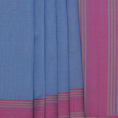 Kanchi Cotton Smoky Grey Saree