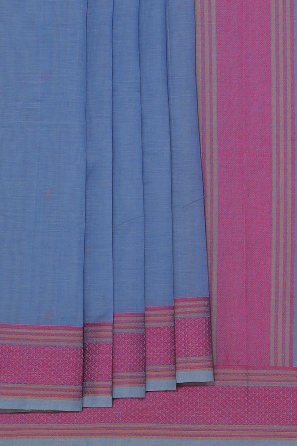 Kanchi Cotton Smoky Grey Saree