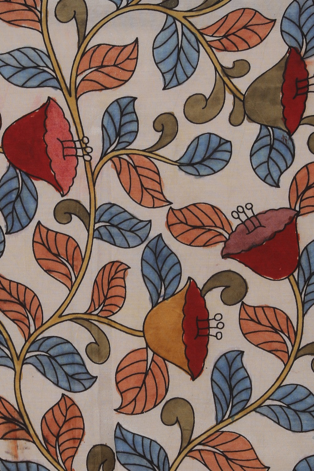 Kalamkari Printed Silk Saree