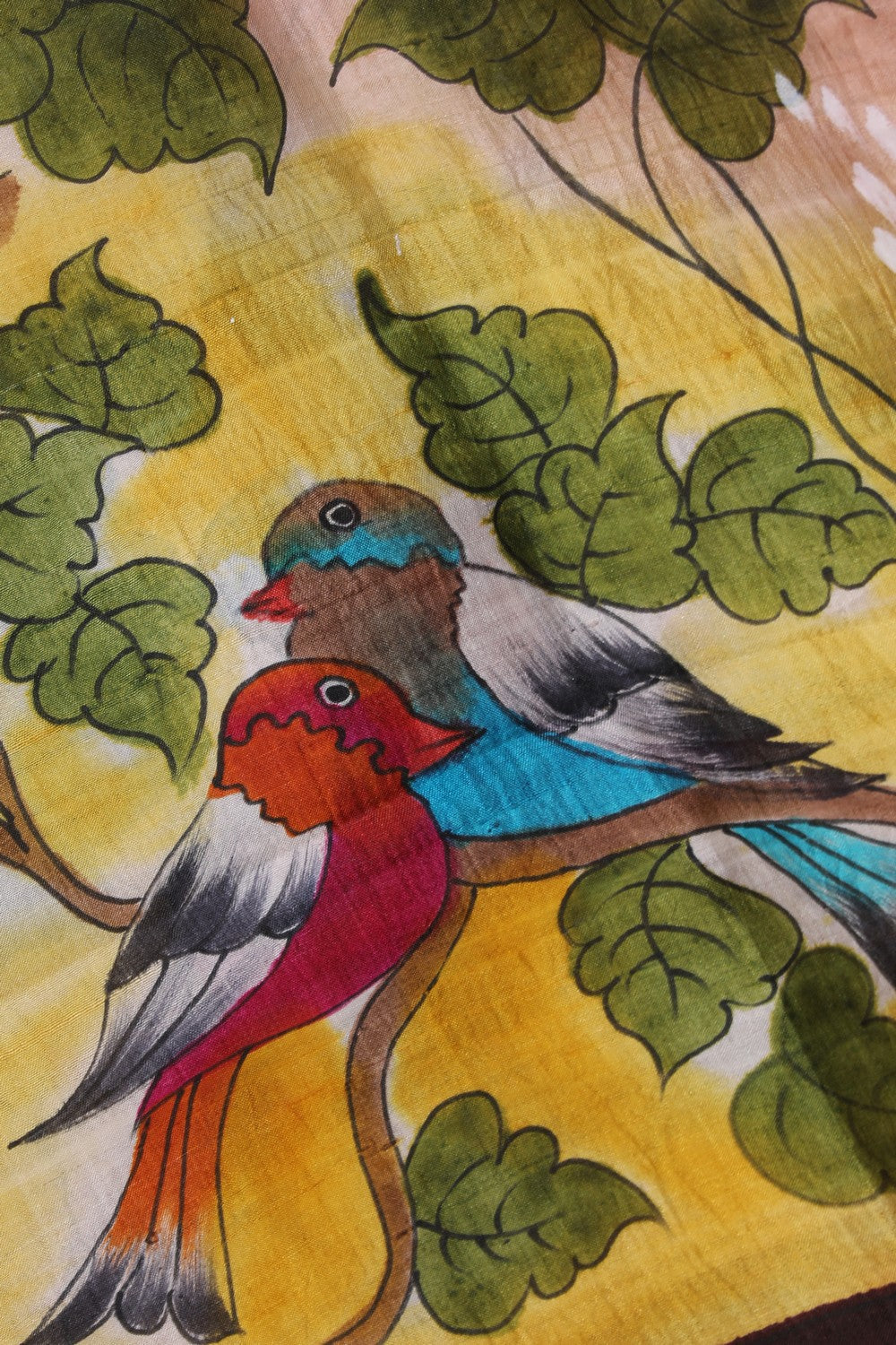 Hand-Painted Tussar Silk Dupatta