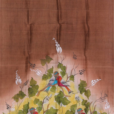 Hand-Painted Tussar Silk Dupatta
