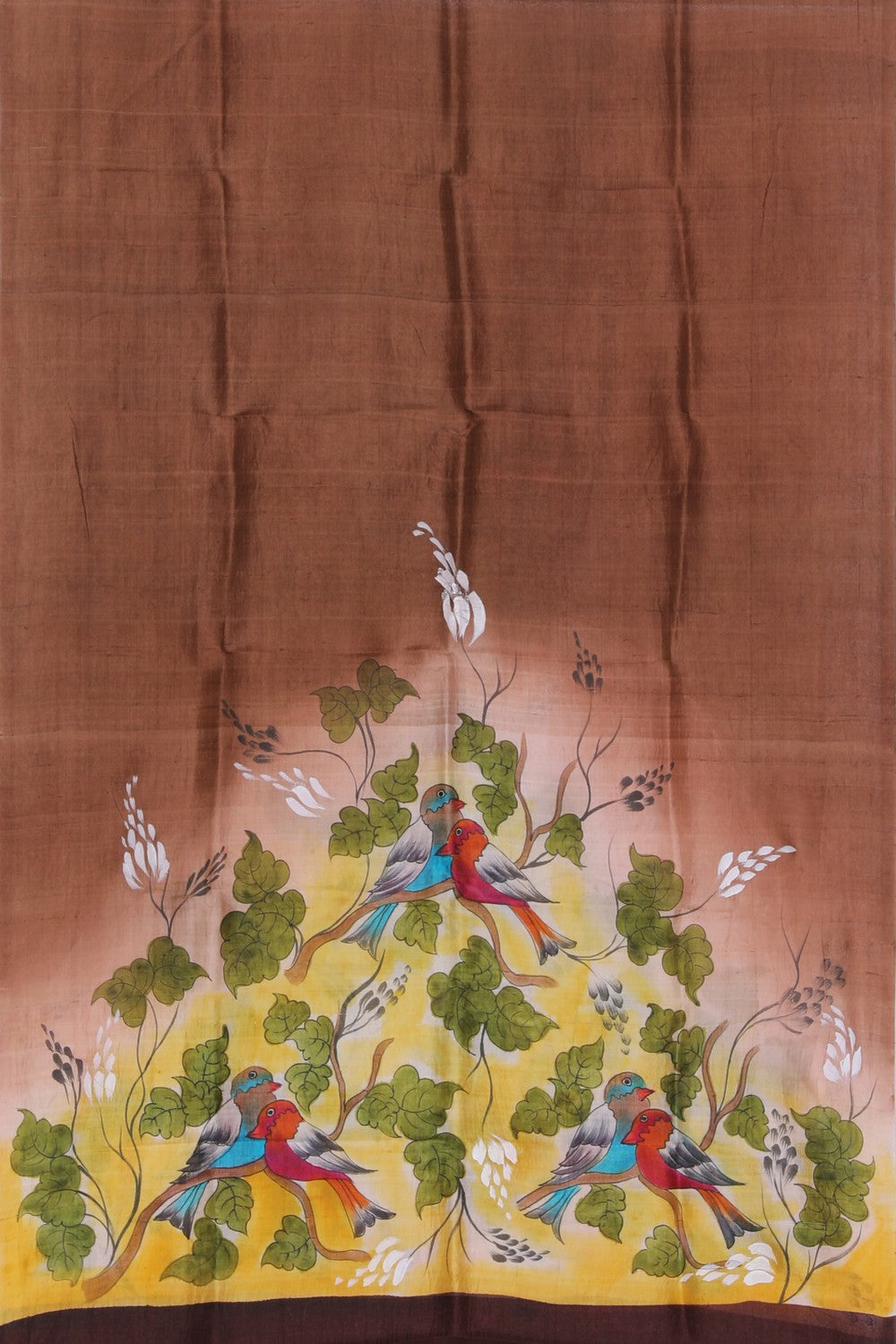 Hand-Painted Tussar Silk Dupatta