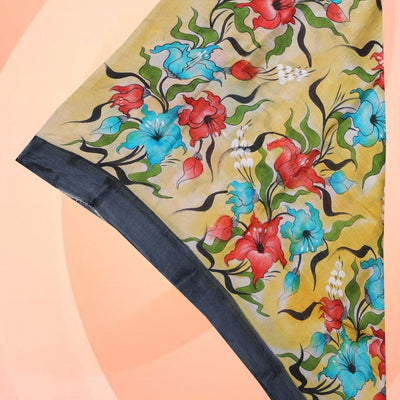 Hand-Painted Tussar Silk Dupatta