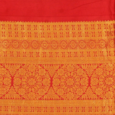 Kalamkari Hand-Painted Silk Saree