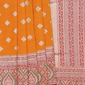 Gorgeous Brocade Mustard Saree