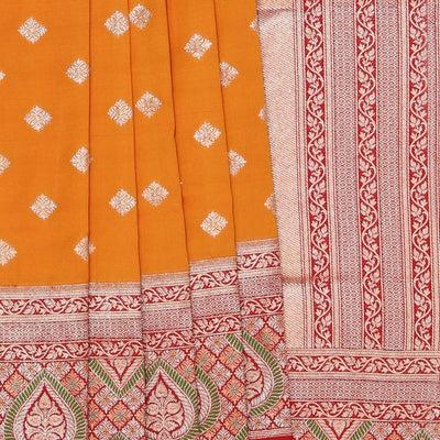 Gorgeous Brocade Mustard Saree