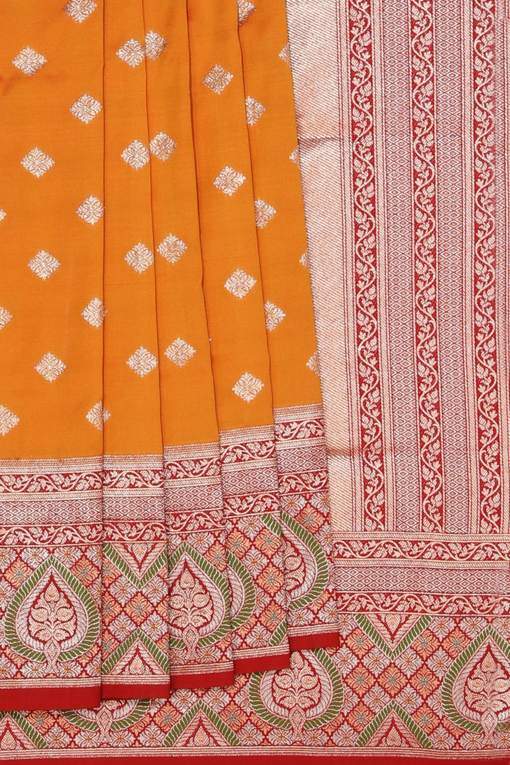 Gorgeous Brocade Mustard Saree