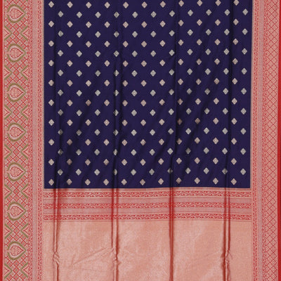 Gorgeous Brocade Navy Blue Saree