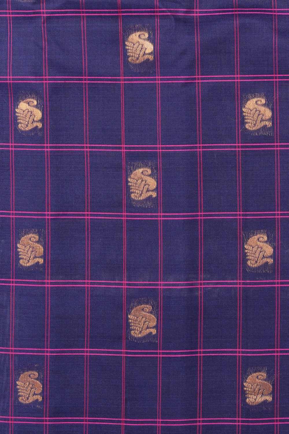 Gadwal Silk Green Kattam Saree