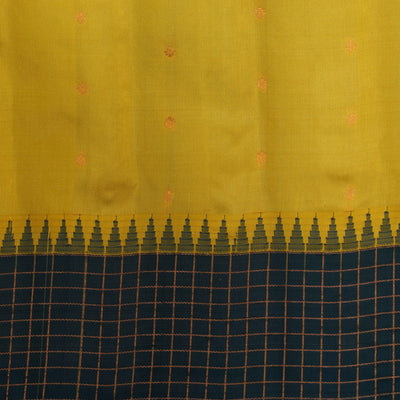 Gadwal Silk Yellow Saree