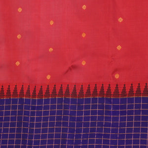 Gadwal Silk Red Saree