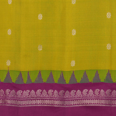 Gadwal Silk Vibrant Green Saree