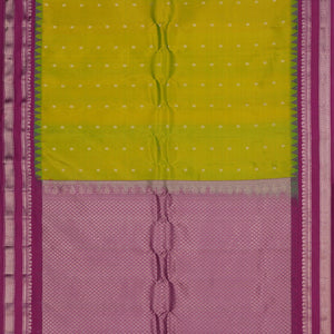 Gadwal Silk Vibrant Green Saree