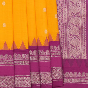 Gadwal Silk Yellow Saree