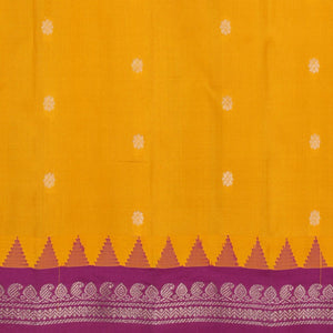 Gadwal Silk Yellow Saree